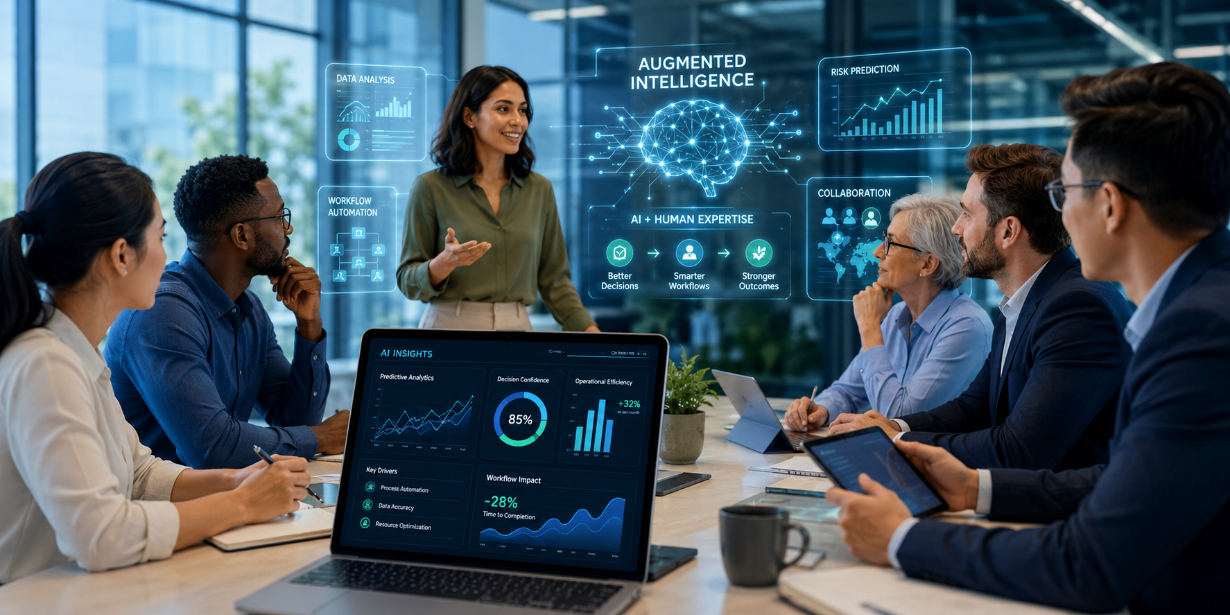 Augmented Intelligence: Empowering People with AI-Driven Workflows