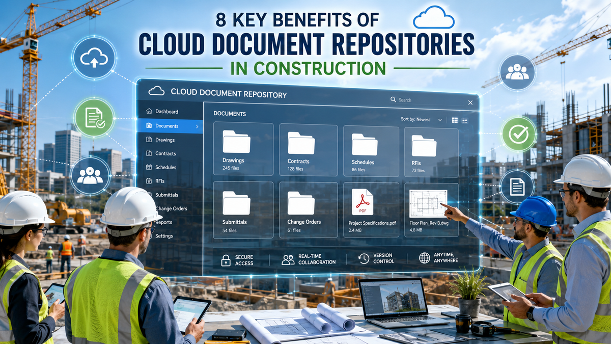 8 Key Benefits of Cloud Document Repositories in Construction