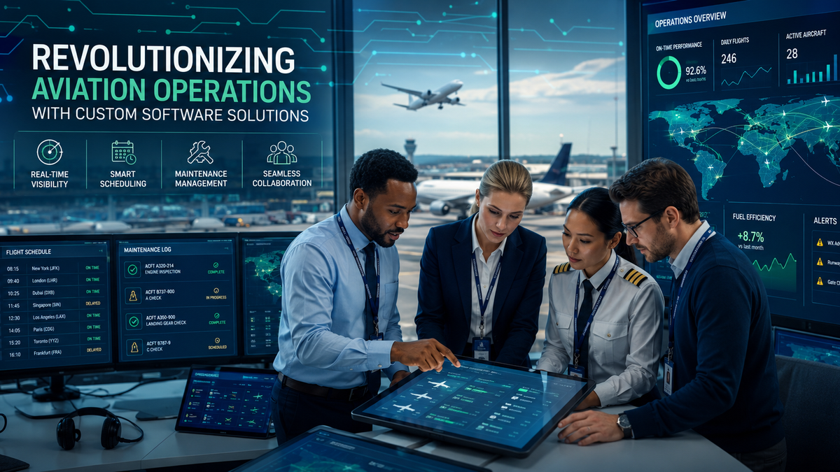 Revolutionizing Aviation Operations with Custom Software Solutions