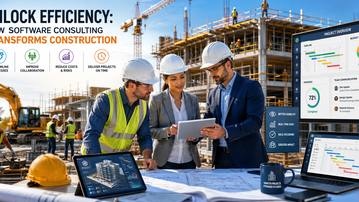 Unlock Efficiency: How Software Consulting Transforms Construction