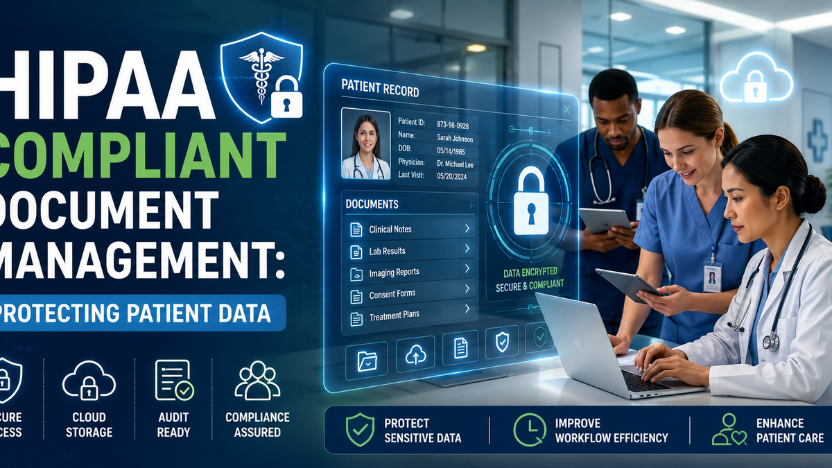 HIPAA-Compliant Healthcare Document Management: Protecting Patient Data in a Digital World