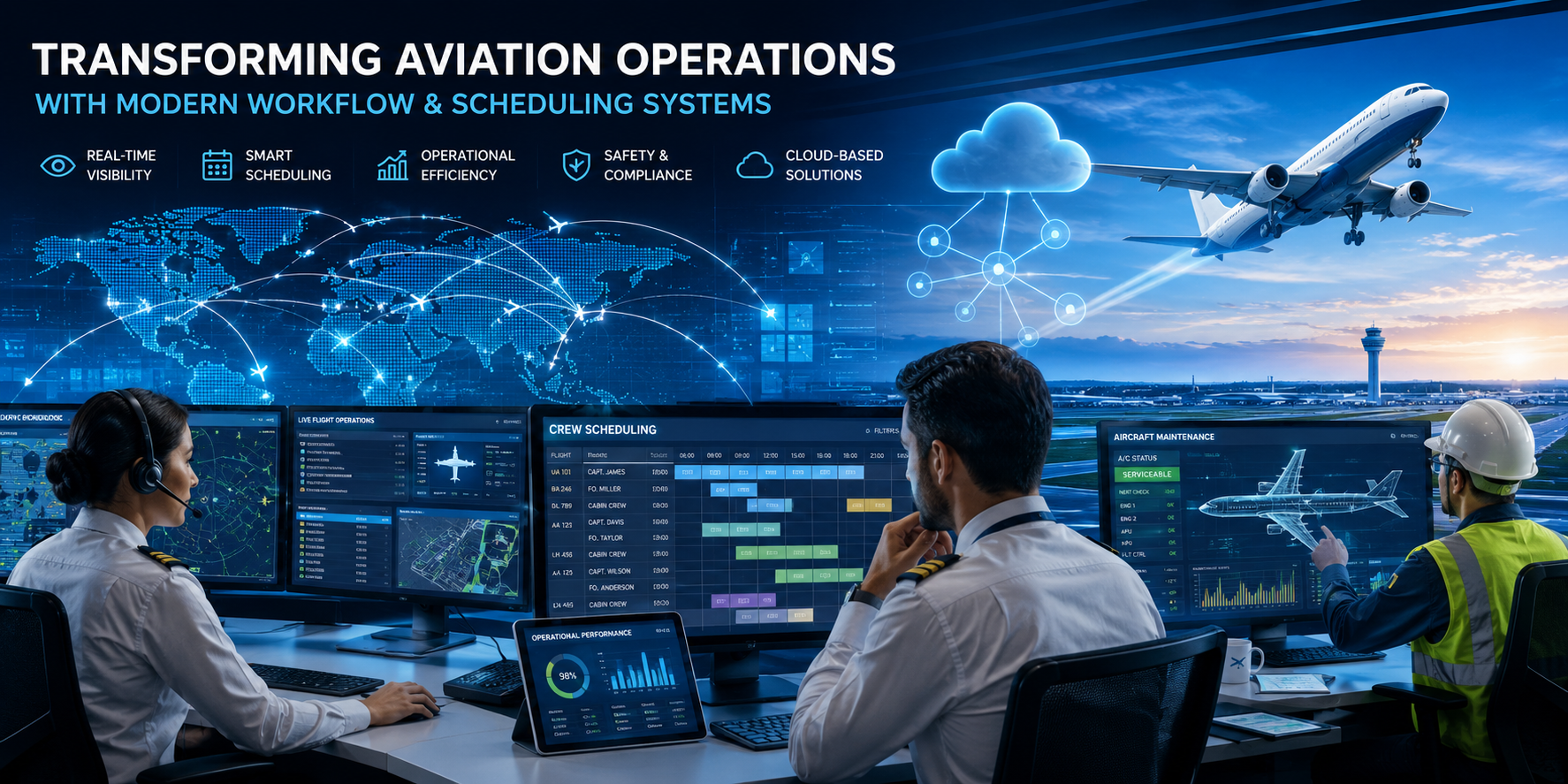 Transforming Aviation Operations with Modern Workflow and Scheduling Systems
