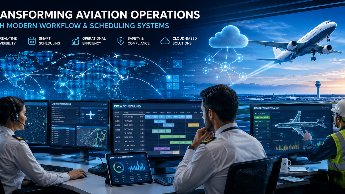 Transforming Aviation Operations with Modern Workflow and Scheduling Systems