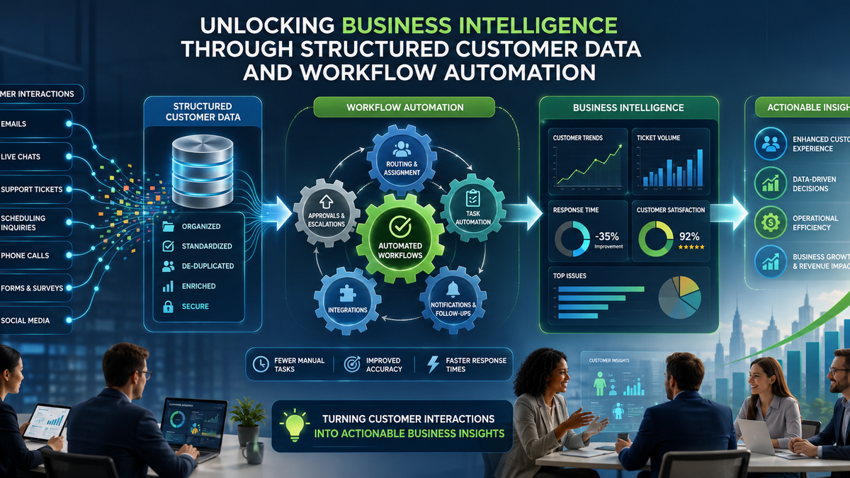 Unlocking Business Intelligence Through Structured Customer Data and Workflow Automation