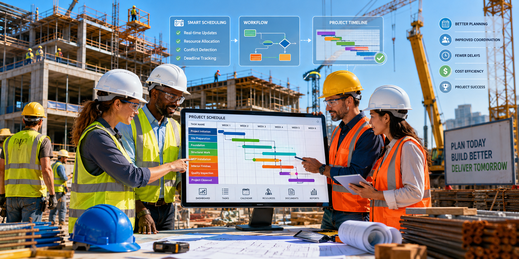 Maximize Construction Efficiency with Smart Scheduling