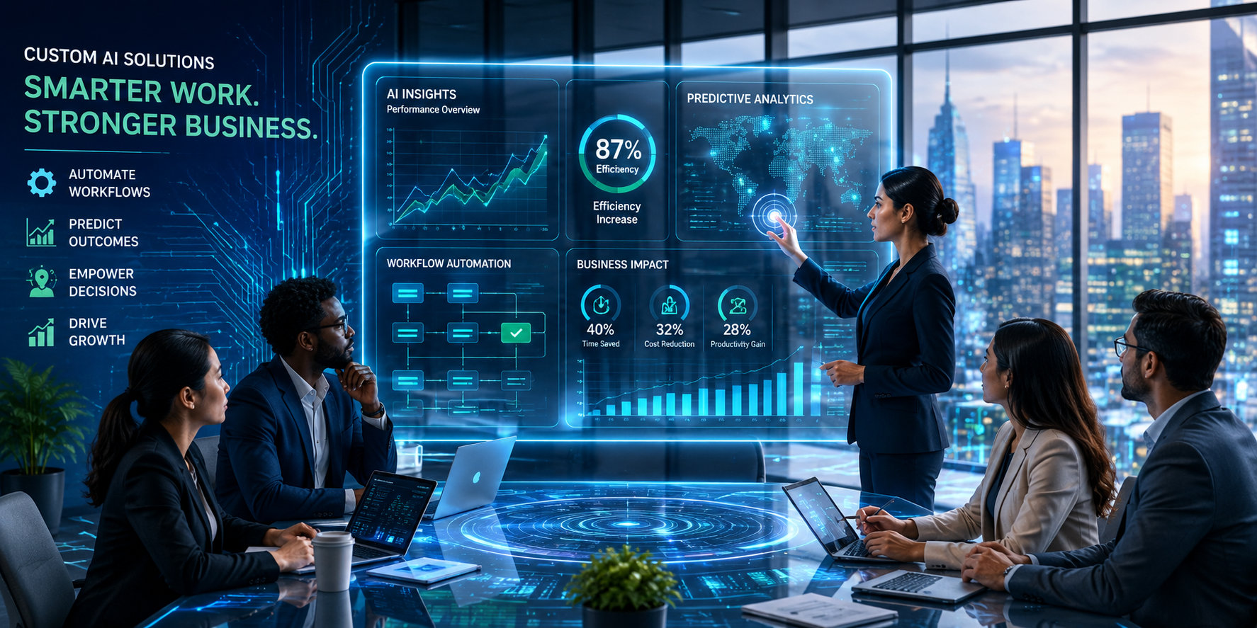 Boost Efficiency with Custom AI Solutions for Businesses