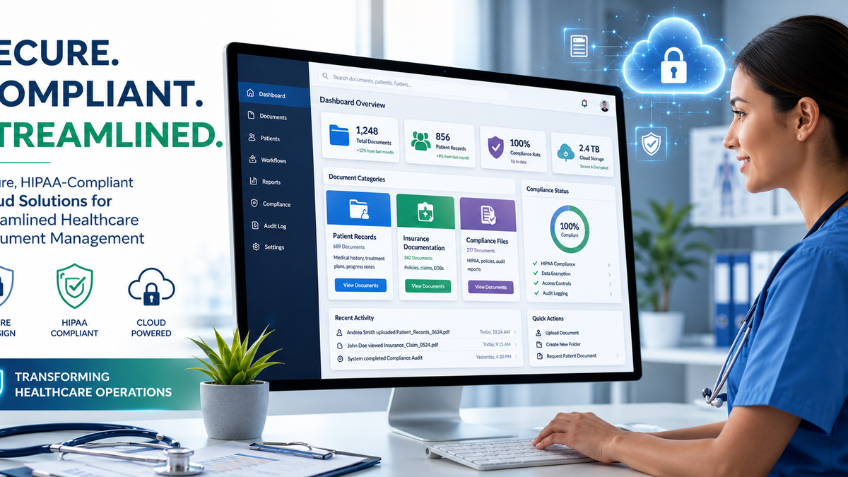 Secure, HIPAA-Compliant Cloud Solutions for Streamlined Healthcare Document Management