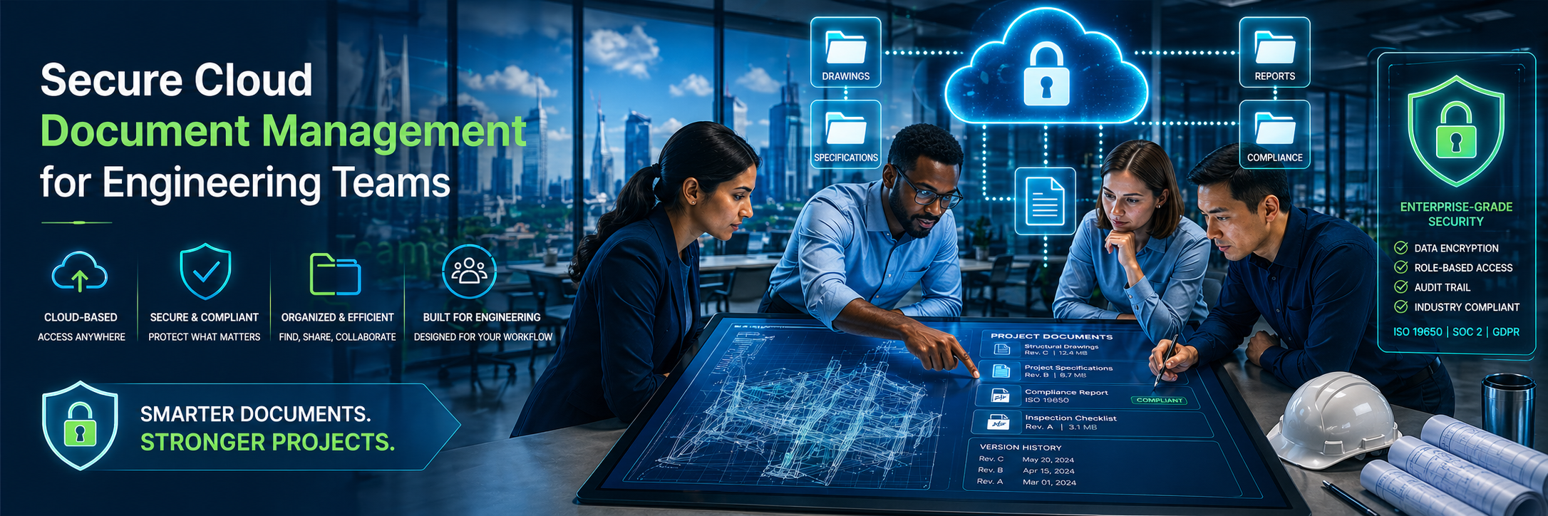Secure Cloud Document Management for Engineers
