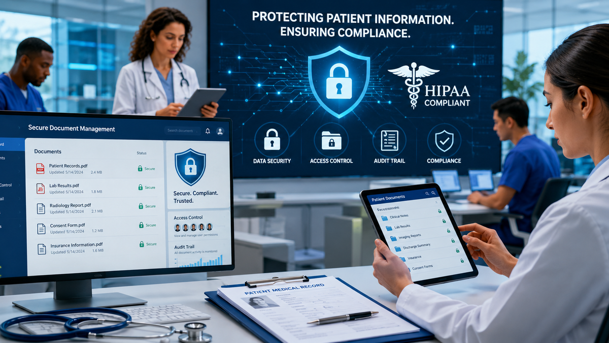 Secure, HIPAA-Compliant Document Management for Modern Healthcare Organizations