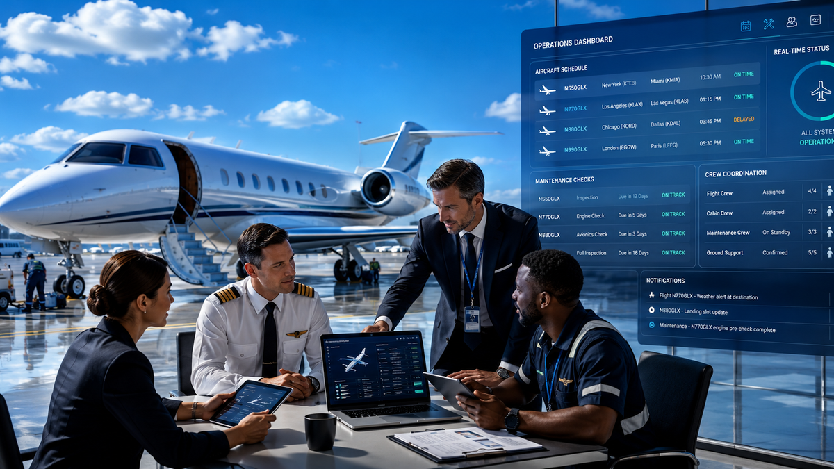 Enhancing Private Aviation Operations with Structured Scheduling and Workflow Solutions
