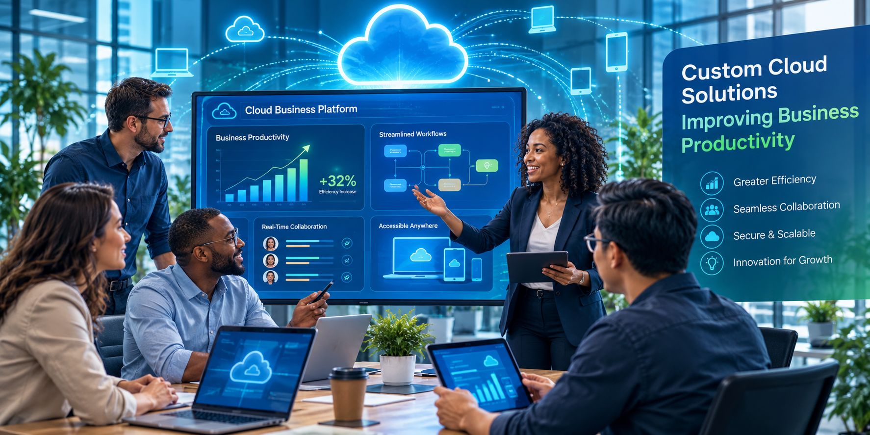 How Custom Cloud Solutions Improve Business Productivity