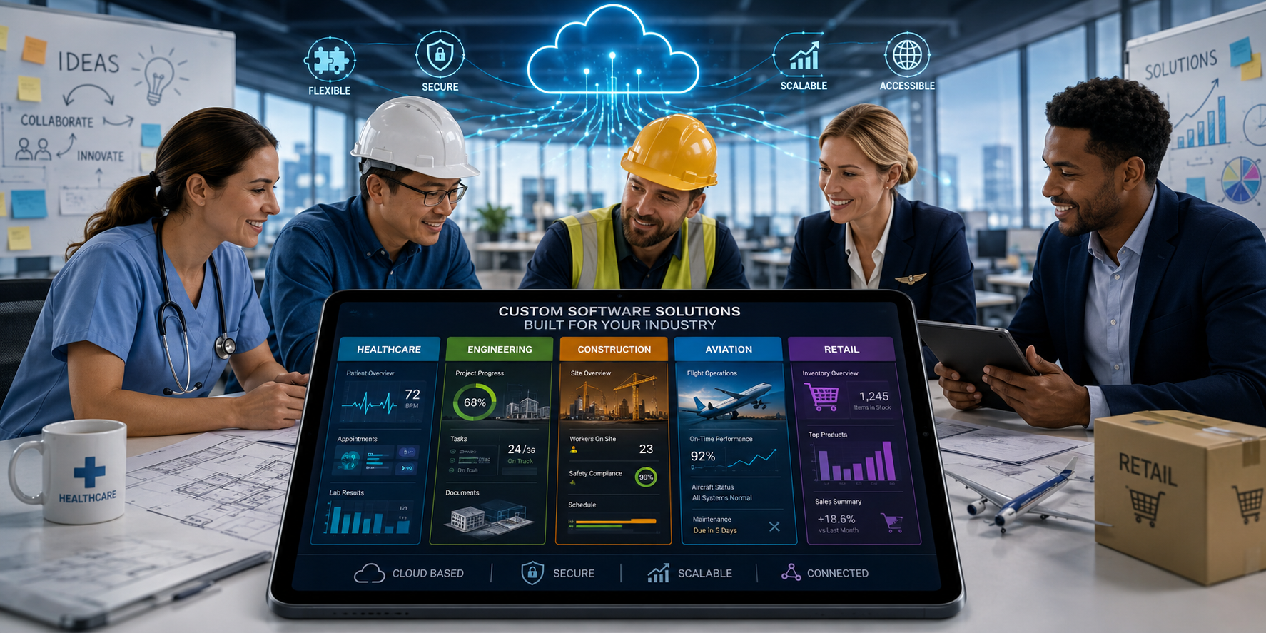 Custom Software Solutions for Scalable, Secure, Industry-Specific Growth