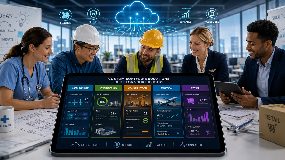 Custom Software Solutions for Scalable, Secure, Industry-Specific Growth