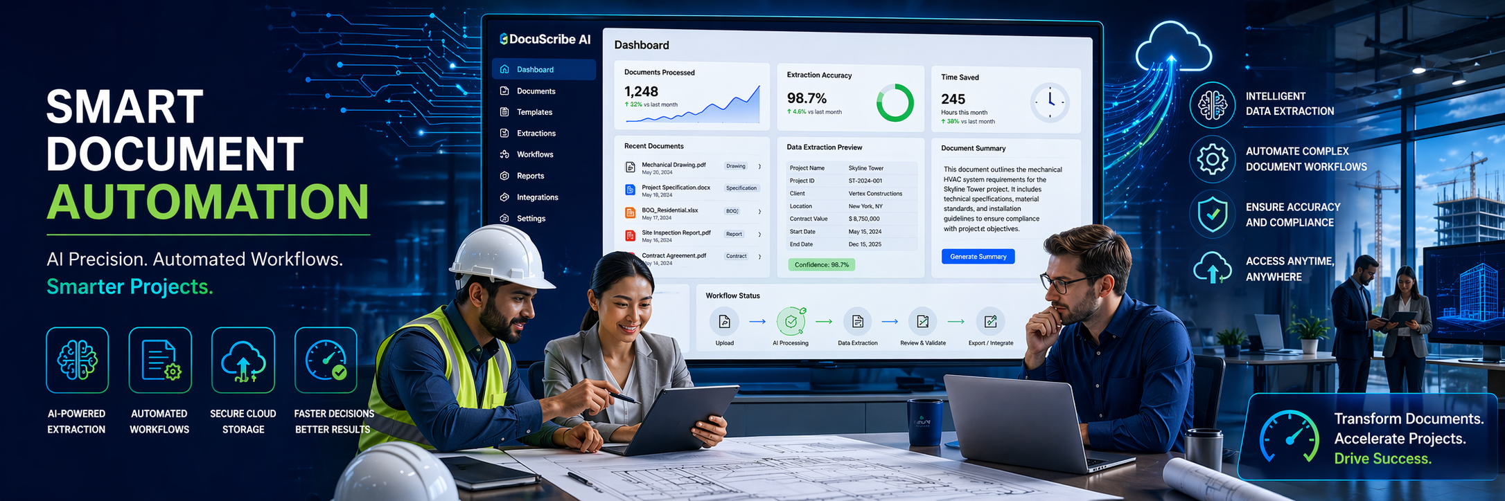 📋DocuScribe AI | Smart Document Automation by GLXY Software