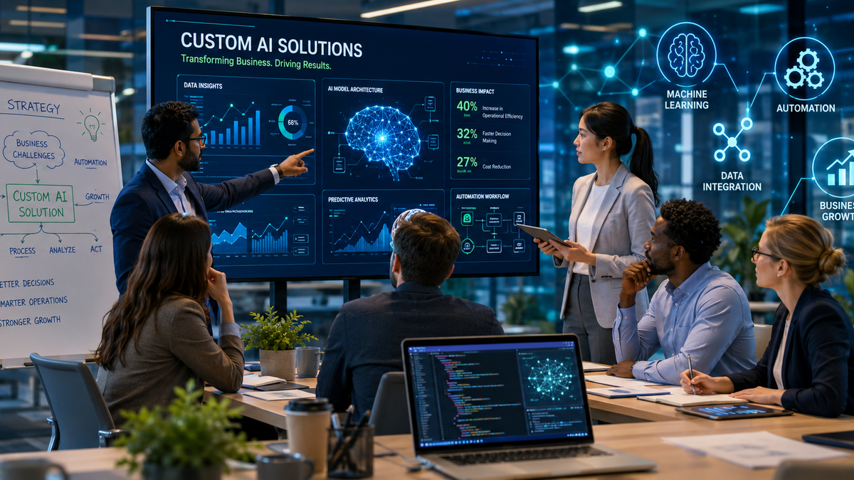 Custom AI Development: Turning Artificial Intelligence Into Real Business Solutions