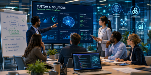Custom AI Development: Turning Artificial Intelligence Into Real Business Solutions