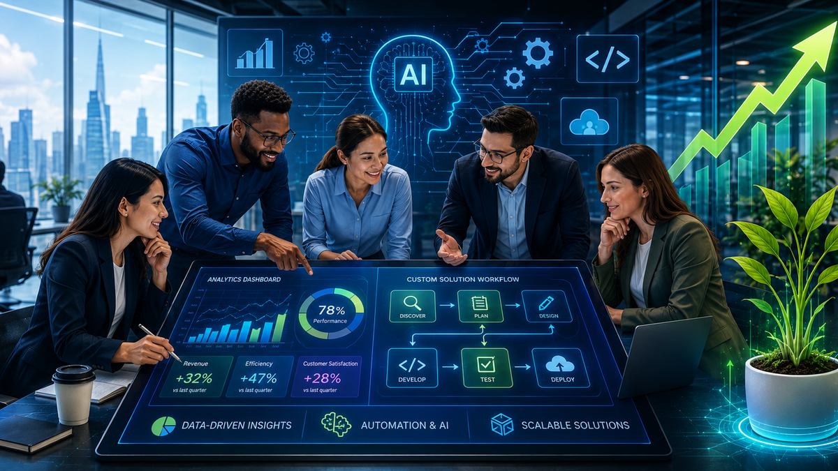Custom Software and AI Solutions Designed to Help Your Business Grow