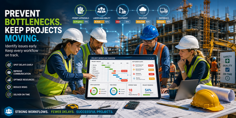 Identifying and Preventing Common Bottlenecks in the Construction Project Workflows