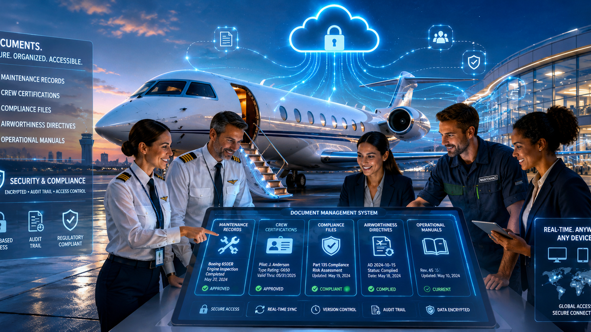 Why Private Aviation Needs Advanced Document Management Systems