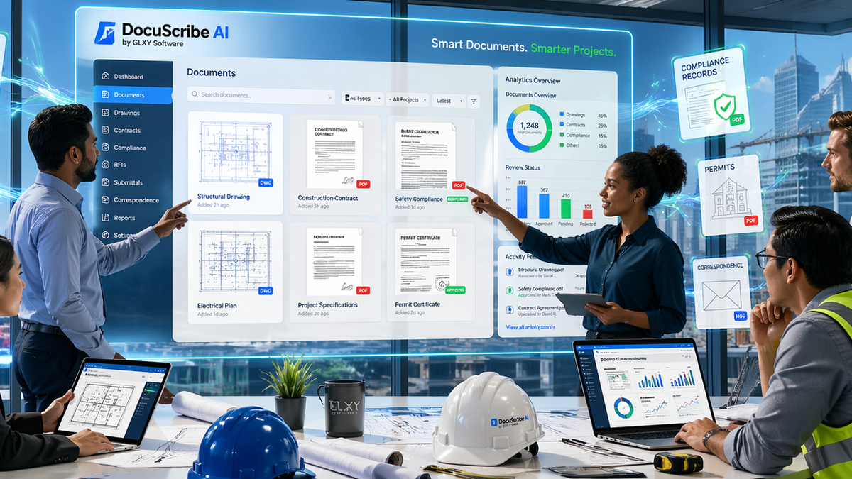 📋DocuScribe AI | Smart Document Cloud Management by GLXY Software