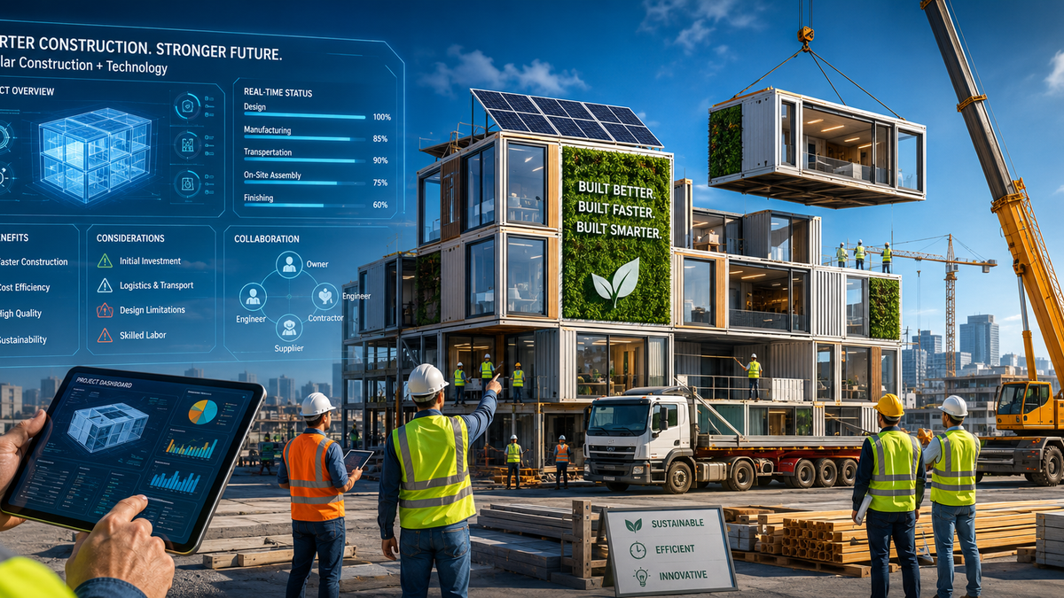 The Pros and Cons of Modular Construction—and How Technology Helps Manage the Process