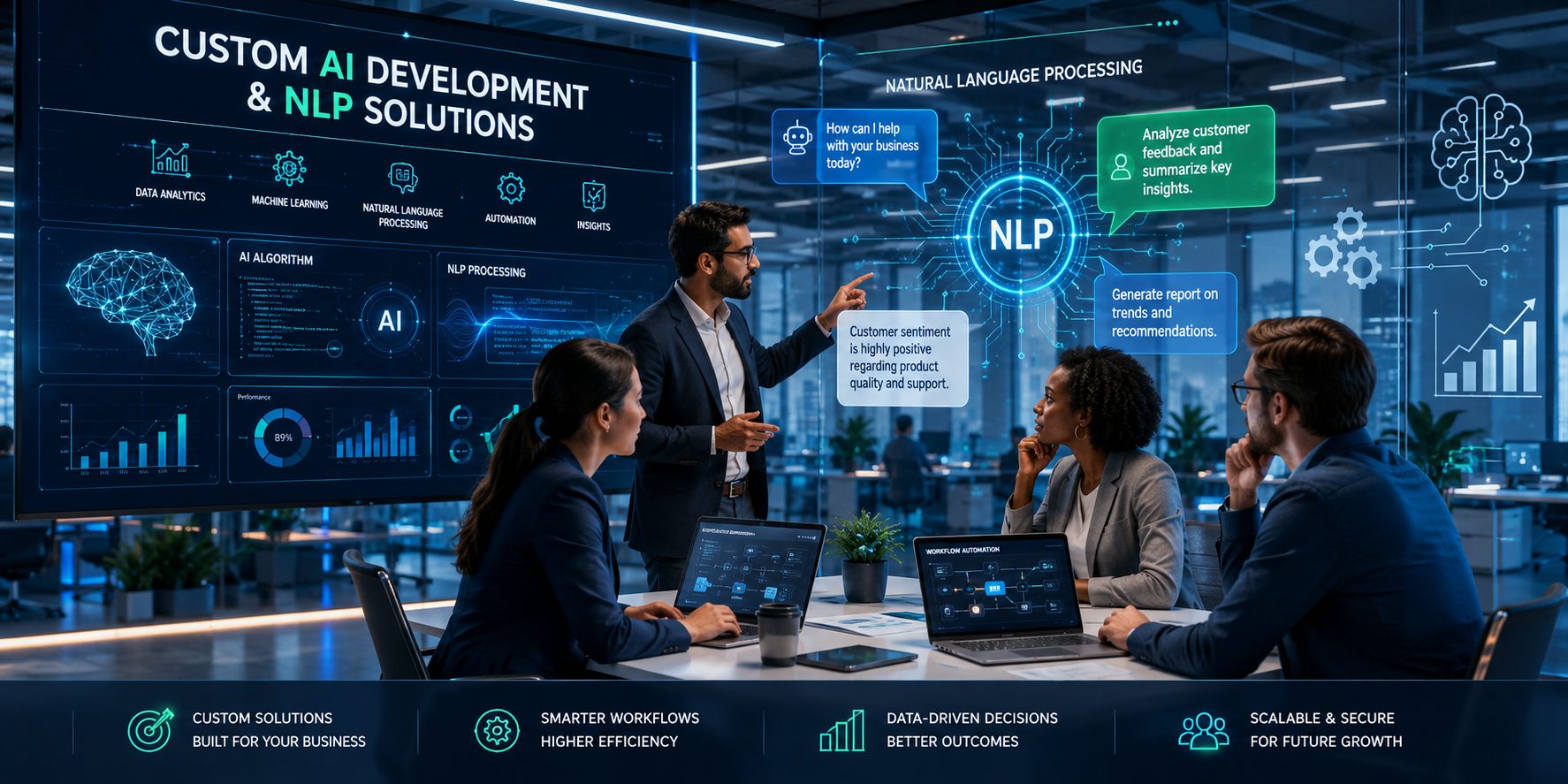 Custom AI Development and Natural Language Processing (NLP)
