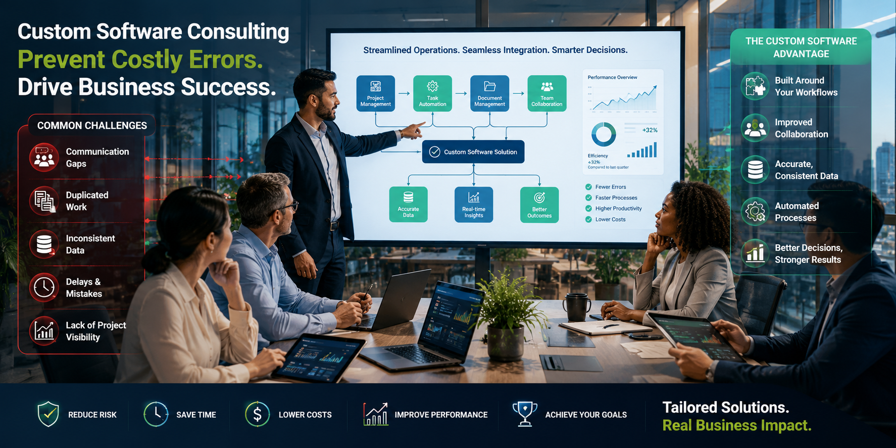 How Custom Software Consulting Helps Businesses Prevent Costly Errors