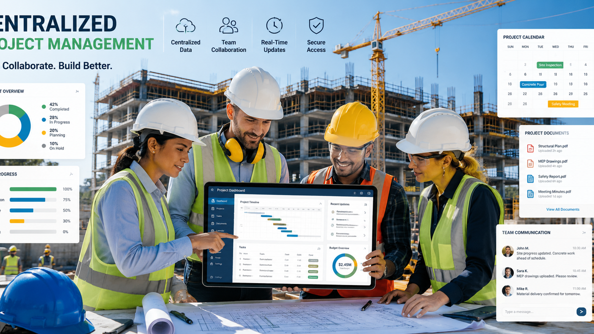 Why Centralized Project Management Boosts Construction Efficiency