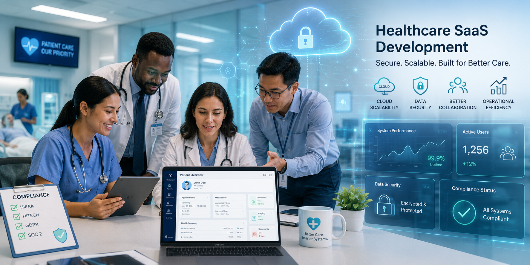 Healthcare SaaS Development: Building Secure, Scalable Software for Modern Healthcare Organizations