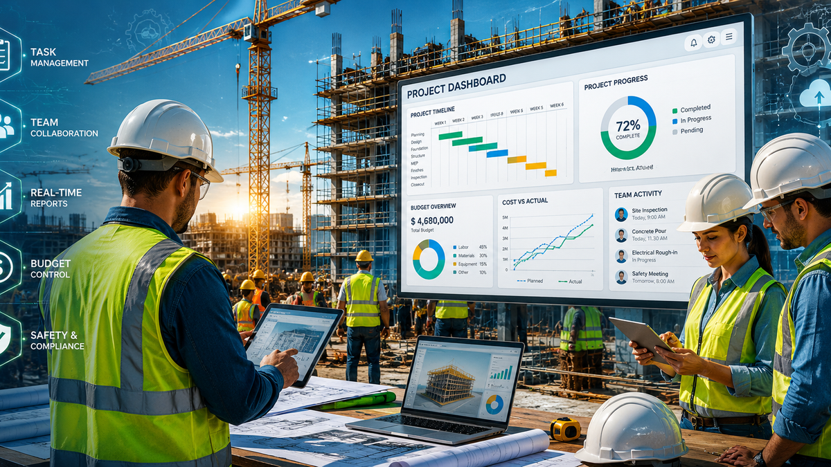 Construction Management Software: Streamlining Projects with Custom Solutions from GLXY Software Solutions